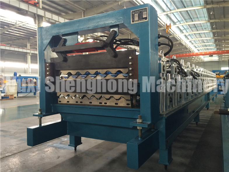 Galvanized Roofing Sheet Double Deck Roll Forming Machine 16mm